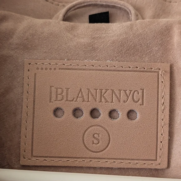 NWT BlankNYC Suede 100% Leather Moto Jacket in Desert Rose SMALL MSRP $198 - Picture 7 of 11